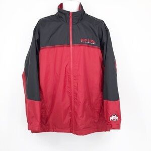 Ohio State Buckeyes Nylon Fleece Lined Jacket Size L